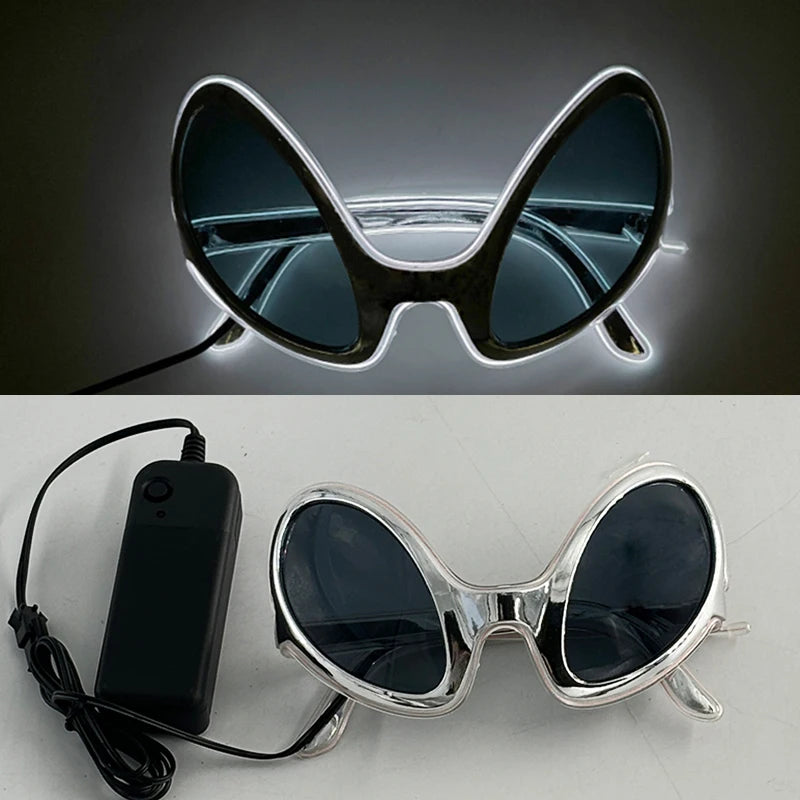 Rave Bar Glowing Glasses With Light Neon Party Decor LED Sunglasses For Men Women Birthday Luminous Glasses Festival Supplies