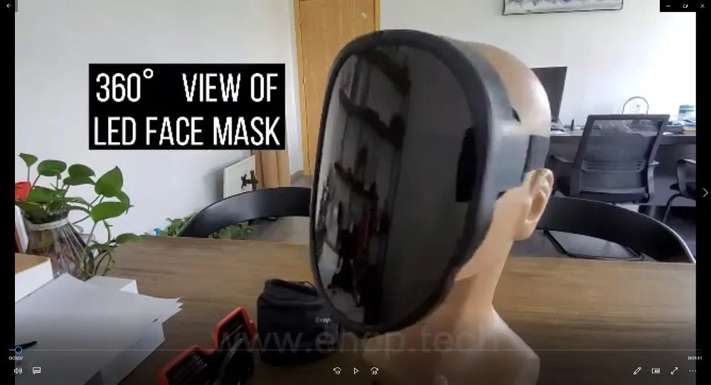 LED Light Up Mask APP Control Programmable Glowing Face Masks For Scary Halloween Festival Costume Masquerade Parties Cosplay