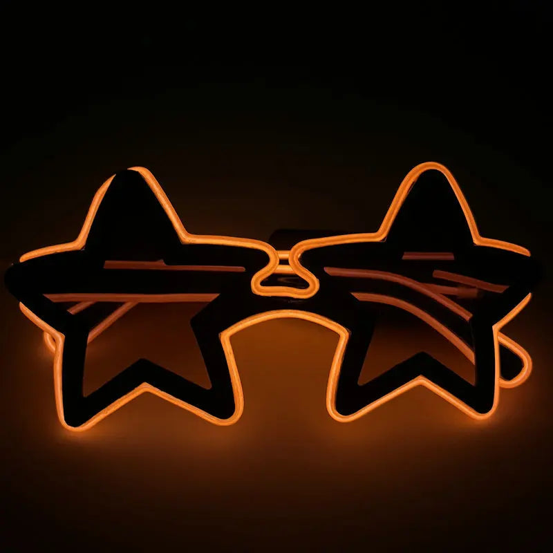 Led Glowing Glasses Star Light Up Glasses Glow In The Dark Party Supplies Birthday Wedding Bar Disco Atmosphere Props