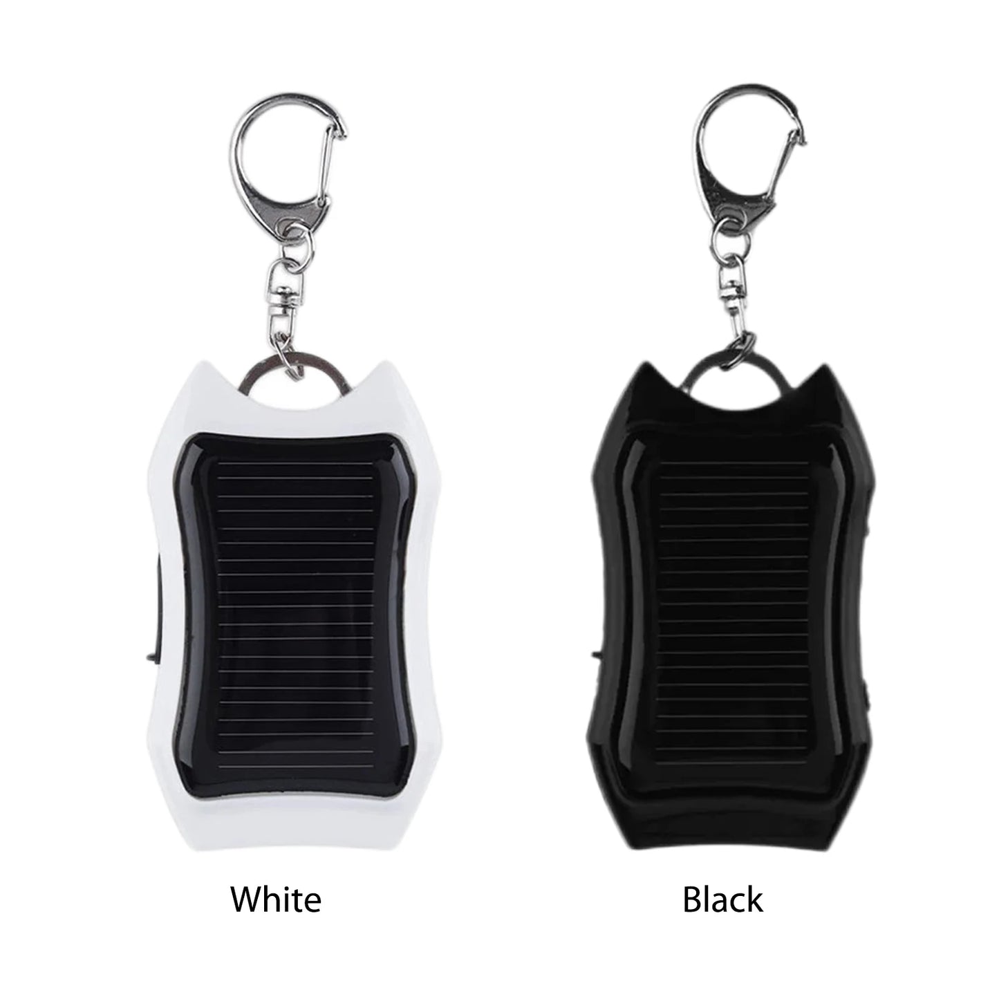 Portable Solar Power Bank Charger With Mini Flashlight Keychain Outdoor Camping USB Ports External Chargers Portable Powerbank