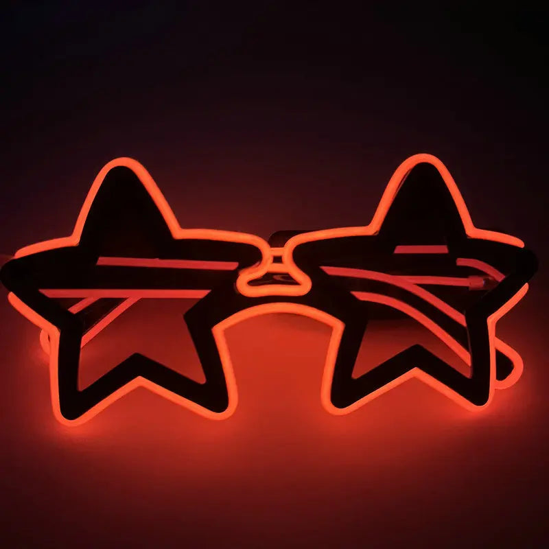 Led Glowing Glasses Star Light Up Glasses Glow In The Dark Party Supplies Birthday Wedding Bar Disco Atmosphere Props