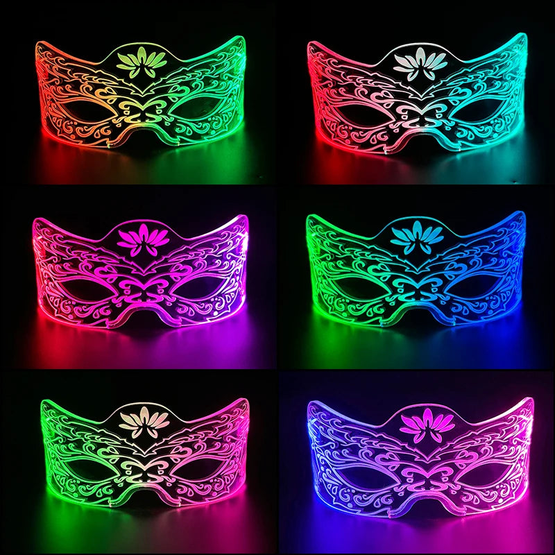 Hot LED Luminous Glasses Neon Light Up Visor Eyeglasses Bar Party Glasses For Halloween Christmas Festival Glow Party Decoration