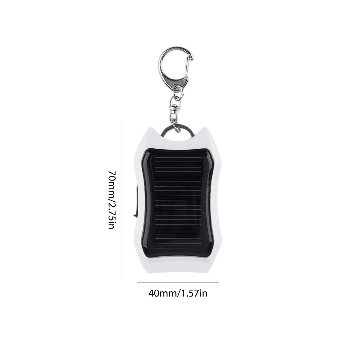 Portable Solar Power Bank Charger With Mini Flashlight Keychain Outdoor Camping USB Ports External Chargers Portable Powerbank