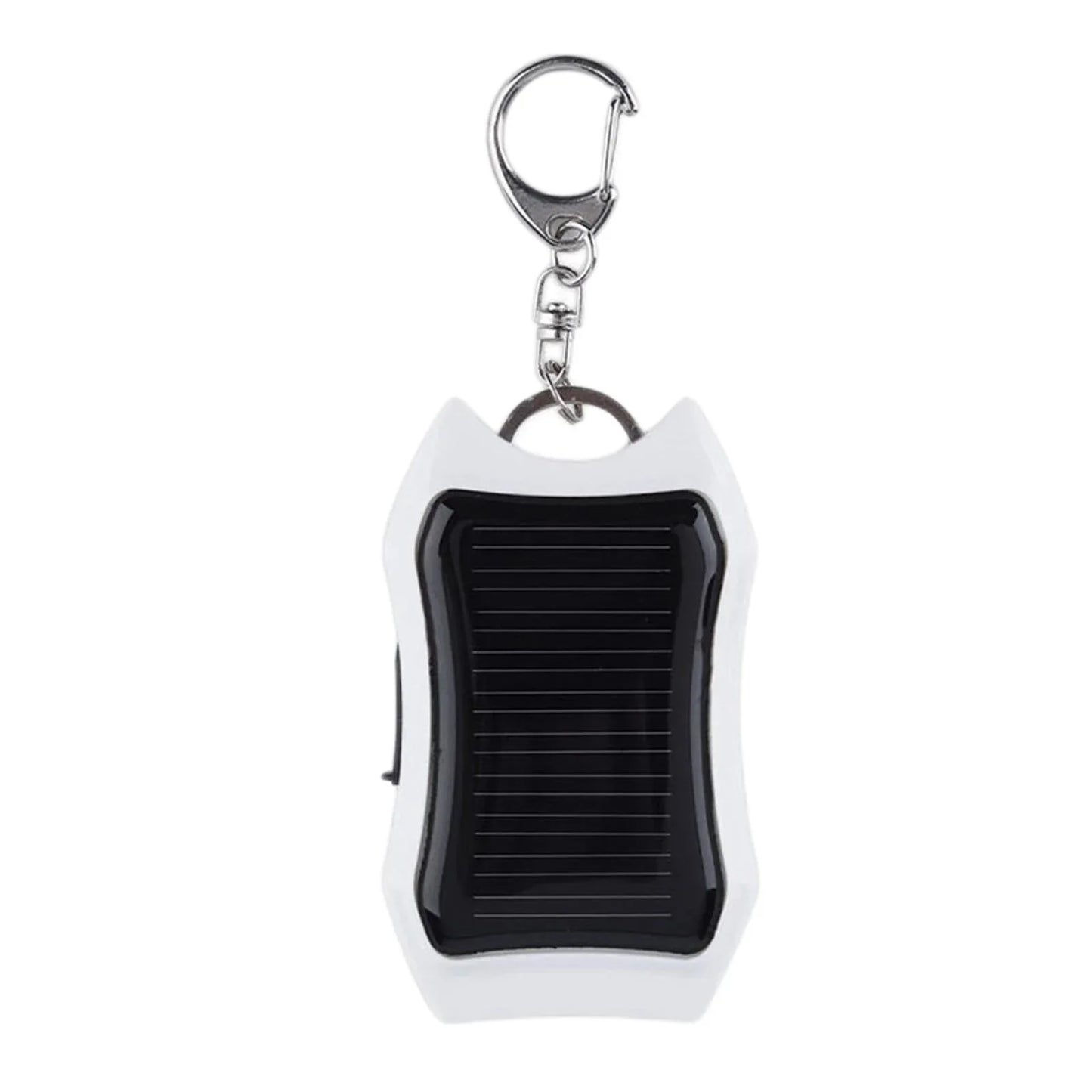 Portable Solar Power Bank Charger With Mini Flashlight Keychain Outdoor Camping USB Ports External Chargers Portable Powerbank
