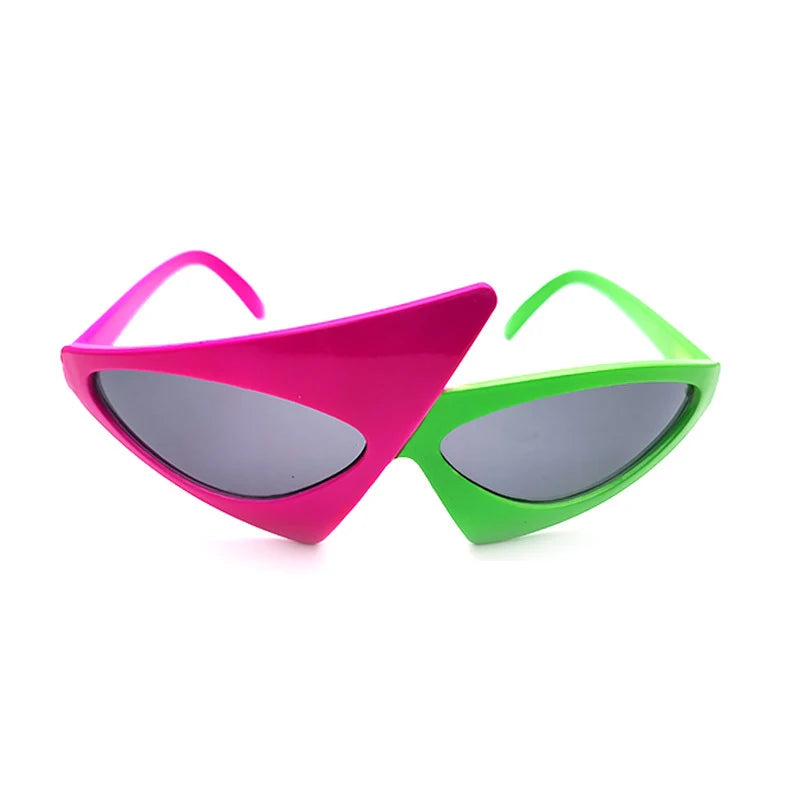 Vintage Green Red Glasses 2023 Fashion Women Men Fancy Party Festival Sunglasses Hip Hop Unique Y2K Roy Purdy Funny Shades UV400