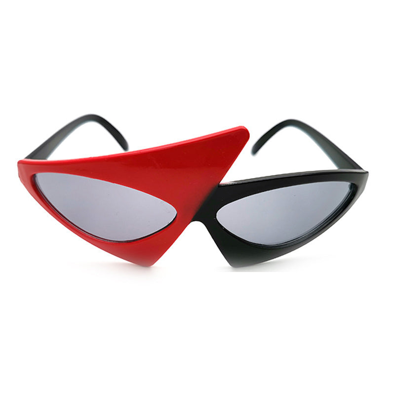 Vintage Green Red Glasses 2023 Fashion Women Men Fancy Party Festival Sunglasses Hip Hop Unique Y2K Roy Purdy Funny Shades UV400