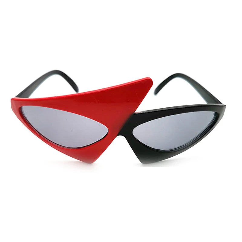 Vintage Green Red Glasses 2023 Fashion Women Men Fancy Party Festival Sunglasses Hip Hop Unique Y2K Roy Purdy Funny Shades UV400