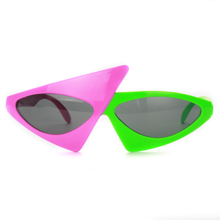 Vintage Green Red Glasses 2023 Fashion Women Men Fancy Party Festival Sunglasses Hip Hop Unique Y2K Roy Purdy Funny Shades UV400