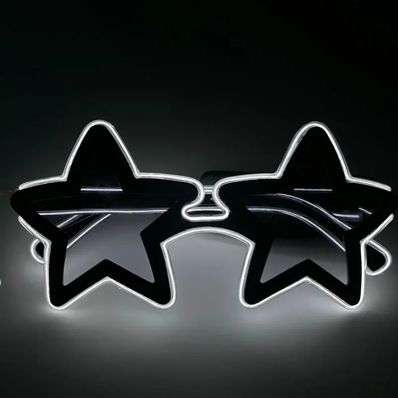 Led Glowing Glasses Star Light Up Glasses Glow In The Dark Party Supplies Birthday Wedding Bar Disco Atmosphere Props